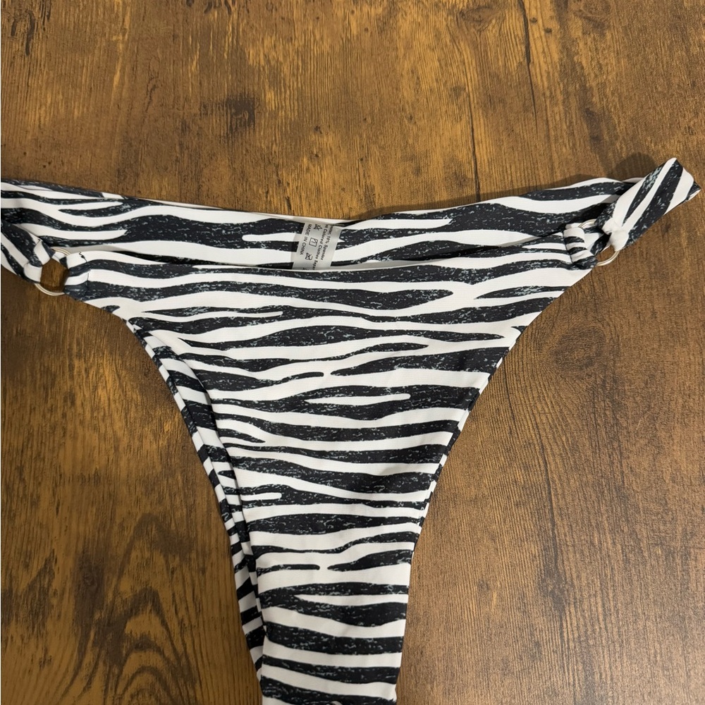 Zebra Print Bikini Bottom